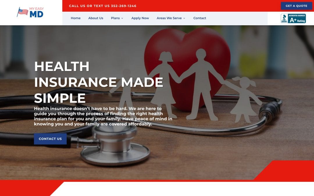 My Easy MD Insurance Agency Website