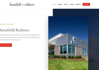Benefield Richters Website Design