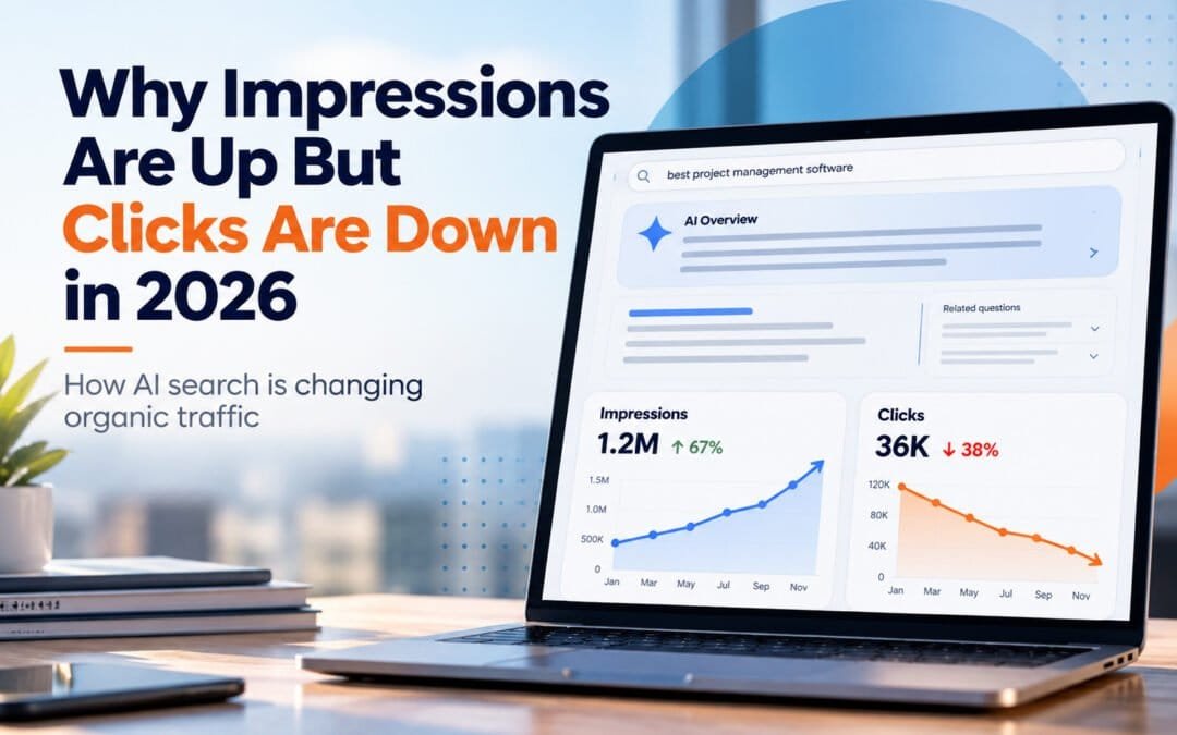 Why Your Google Search Impressions Are Up but Website Clicks Are Down in 2026